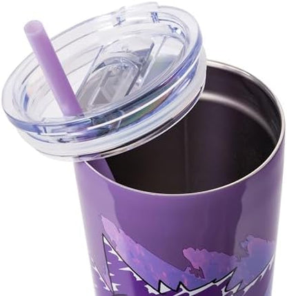 Silver Buffalo Pokémon Gengar Purple, Stainless Steel Tumbler, 22oz