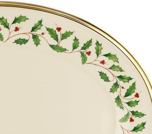 Lenox Holiday Oval 13-Inch Porcelain Christmas Serving Platter