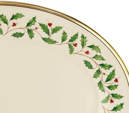 Lenox Holiday Oval 13-Inch Porcelain Christmas Serving Platter