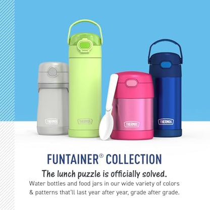 Thermos Baby 10 oz. Stainless Steel Bottle with pop-up straw, Cars