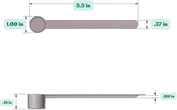 4 mL Long Handle Plastic Measuring Spoon