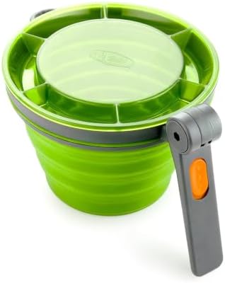 GSI Outdoors Fairshare Mug, 22 Ounce Collapsible Mug for Camping, Trail, Travel or Office - Green