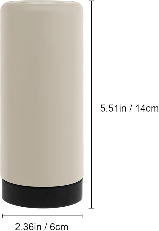Silicone Dish Soap Dispenser, 8 Oz Refillable Squeeze Bottle, Leakproof
