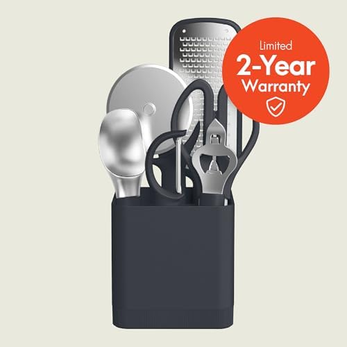 bella 7 Piece Modular Gadget Set, Non-Toxic Silicone, Slate