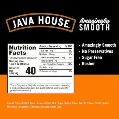 Java House Cold Brew Coffee Concentrate, Salted Caramel, 12 Count