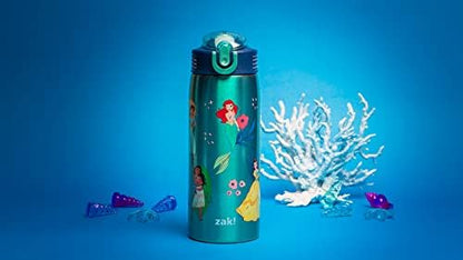 Zak Designs Disney Princess 19 oz Leak-Proof Kids Water Bottle With Straw