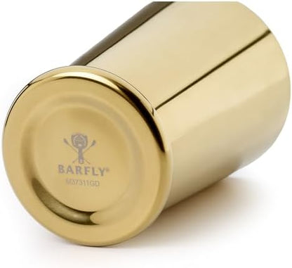 Barfly Cocktail Shaker with Weighted Bottom, Deluxe 18 oz, Gold