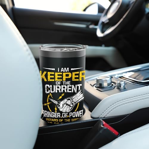 I Am Keeper Of The Current Bringer Of Power Lord Of Light Stainless Steel Insulated Tumbler
