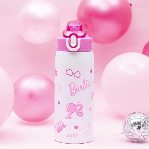 Zak Designs Barbie Sage 19oz Leak-Proof Straw Kids Water Bottle
