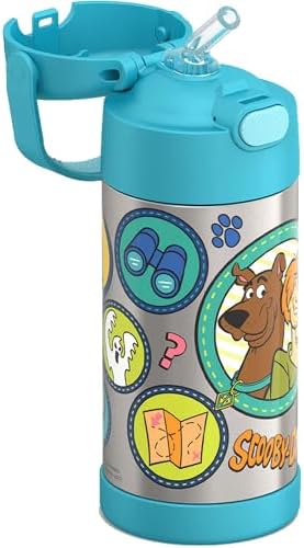 THERMOS FUNTAINER Water Bottle with Straw, 12oz, Scooby-Doo