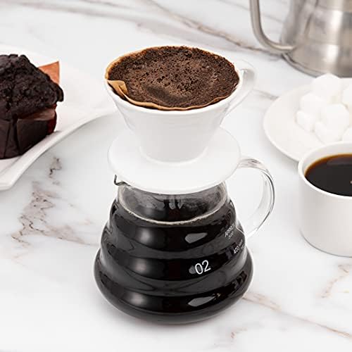 Restaurantware 22 oz Round Clear Glass Range Coffee Server Carafe