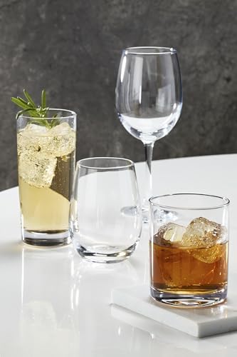 Oneida 896425 5 Oclock Stemless Wine Glasses, Set Of 4