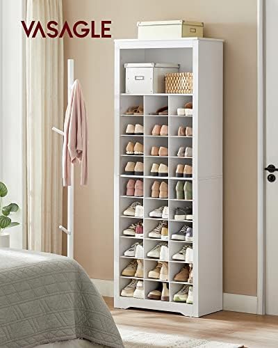 VASAGLE Tall Shoe Storage Cabinet, 10‑Tier, Holds Up to 30 Pairs of Shoes