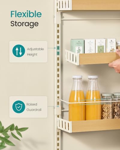 SONGMICS 8-Tier Over the Door Pantry Organizer, Adjustable Spice Rack