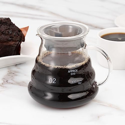 Restaurantware 22 oz Round Clear Glass Range Coffee Server Carafe