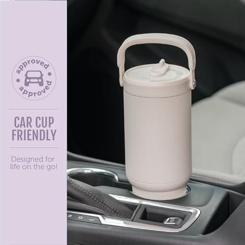 Ello Oasis Go+ 26oz Insulated Stainless Steel Tumbler with Straw, Daisies