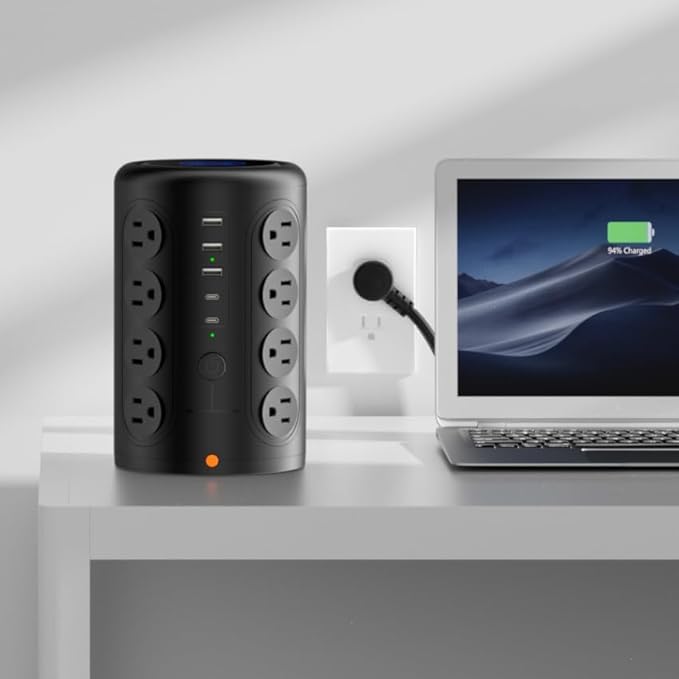 Power Strip Tower Surge Protector