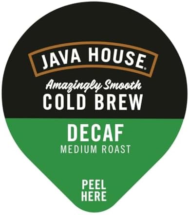 Java House Cold Brew Coffee Concentrate, Decaf, 1.35 Fl Oz