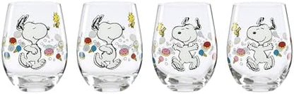 Lenox Chef Snoopy Glass Tumblers, 18oz, Set of 4