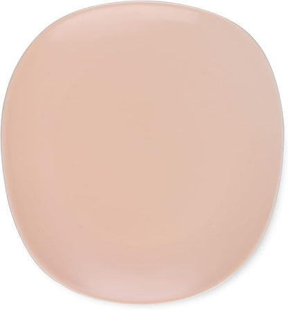 Stone lain Delilah Salad Plate 6-Piece Dish Set, Porcelain, Pastel Orange, 6 Salad Plates