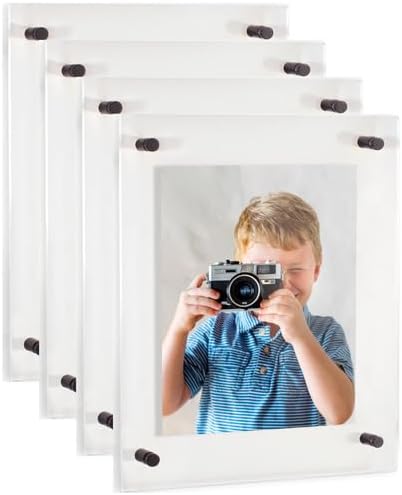 ArtToFrames 14x28 Inch Double Panel Floating Acrylic Picture Frame comes