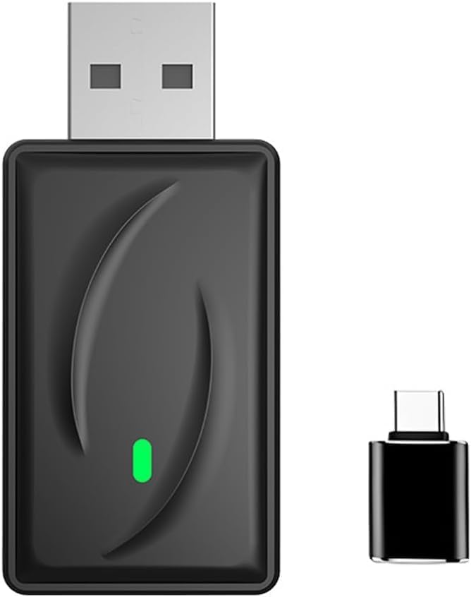 Wireless CarPlay Adapter 2-in-1 for Mazda CX-8 2019 2020 2021 2022 2023 2024 2025, USB Design Plug and Play Bluetooth Fast Connection Car Accessories,A