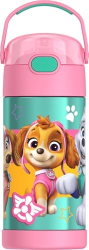 THERMOS FUNTAINER Water Bottle with Straw, 12oz, Paw Patrol Girl