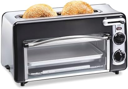 Hamilton Beach 2-in-1 Countertop Toaster Oven & Long Slot 2 Slice Toaster
