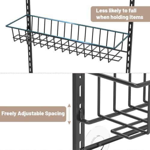 ElegantArray 9-Tier Pantry Door Organizer, Black