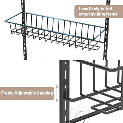 ElegantArray 9-Tier Pantry Door Organizer, Black
