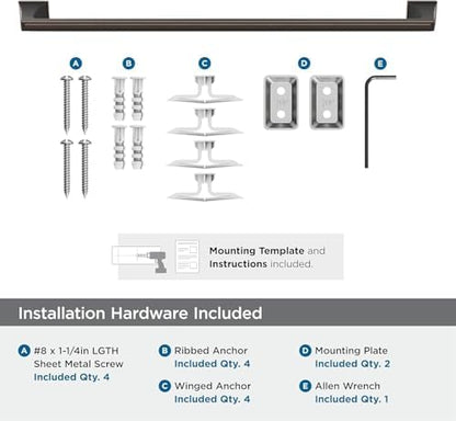Amerock Mulholland 24" Oil-Rubbed Bronze Towel Bar