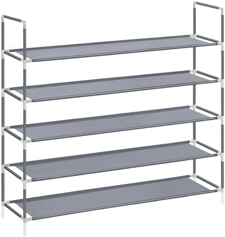 SONGMICS 5-Tier Shoe Rack, Shoe Storage for Hallway Closet