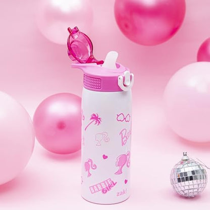 Zak Designs Barbie Sage 19oz Leak-Proof Straw Kids Water Bottle