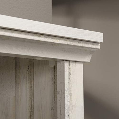 Sauder 5 Tier Book Shelf Wooden Bookcase Multipurpose Bookshelf for Home Office, Living Room, in White Plank