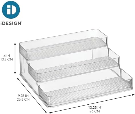 iDesign Nail Polish Organizer, 3-Tier Clear Display Stand