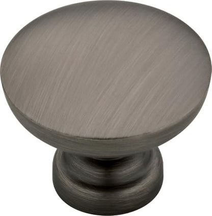 Franklin Brass - Fulton Heirloom Silver Round Cabinet Knobs 1-3/16" Easy Install, Durable Hardware for Drawers, Dresser, Kitchen Cabinet Doors, and Furniture (10-Pack)