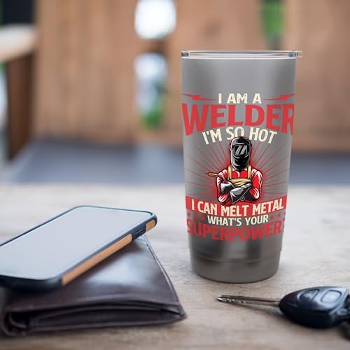I Am A Welder What's Your Superpower - Welding Ironworker Stainless Steel Insulated Tumbler