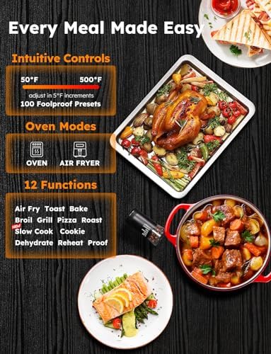 Nuwave Bravo XL Pro Air Fryer Toaster Oven, Improved 100% Super Convection