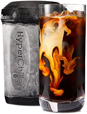 HyperChiller HC2W Patented Iced Coffee/Beverage Cooler, Ready in One Minute, Reusable, White & HC3 Patented Iced Coffee/Beverage Cooler, Ready in One Minute, Reusable, 12.5 Oz, Black