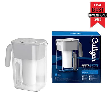 Culligan with ZeroWater Technology 12-Cup Water Filter Pitcher – Includes