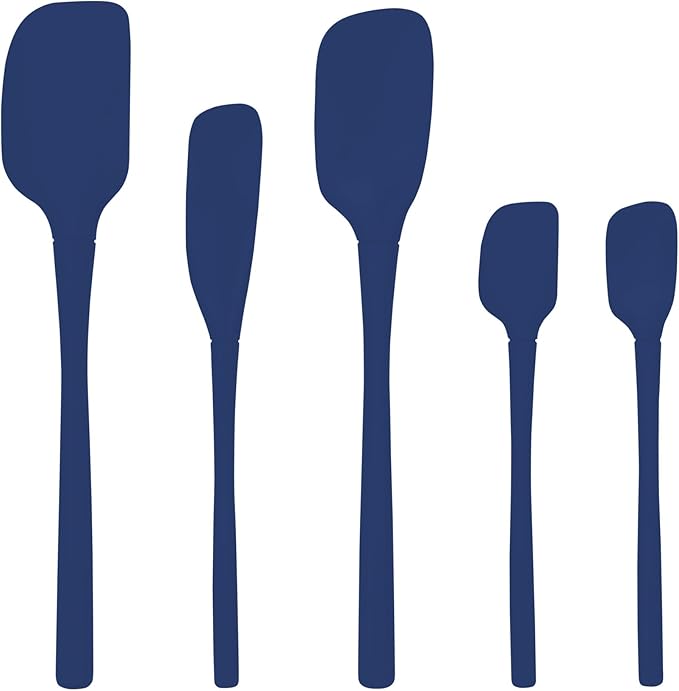 Tovolo Flex Core 5 Piece Silicone Spatula Set Heat Resistant All Silicone