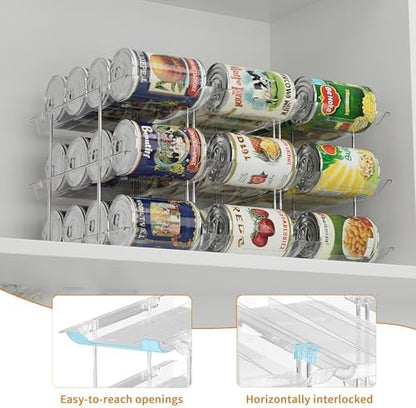 LXLXXL Can Organizer for Pantry Canned Food Storage Goods Holders 3 Tier