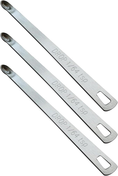 3PCS 1/64 Teaspoon Single Tiny Measuring Spoon, Small Individual Stainless