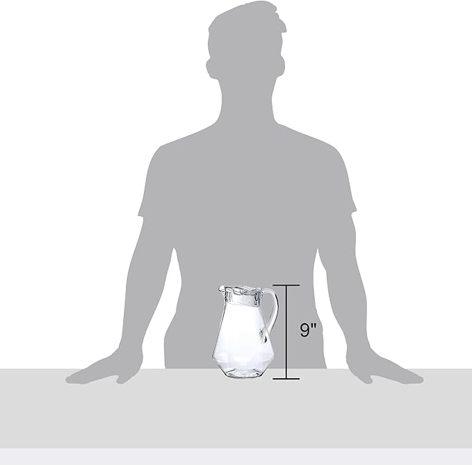 Amazing Abby - Sparkly - Plastic Pitcher, Fridge Jug, Shatter-Proof, and More