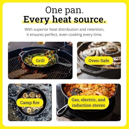 Lodge Reversible Cast Iron Grill/Griddle Pan, 16.75 x 9.5 Inches