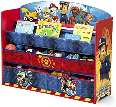 Delta Children Deluxe Book & Toy Organizer, Nick Jr. PAW Patrol