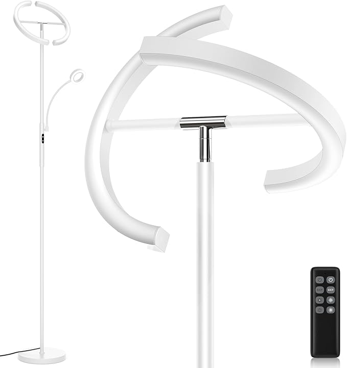 SIBRILLE White LED Floor Lamp