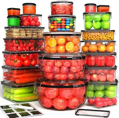 RockBerry 44 Pcs Food Storage Containers with Lids Airtight
