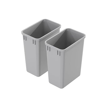 Dowell 2 Pack Wastebasket Trash Can Container, Plastic Garbage Bin,