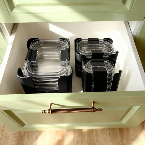 Lid Organizer for Rubbermaid Brilliance,Fits 4.7 & 3.2 Cup,1.3 Cup,0.5 Cup